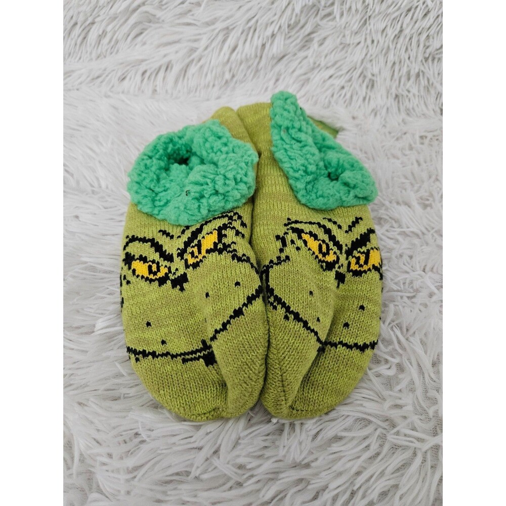 Grinch Slipper Socks Unisex